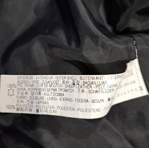 🌈ZARA 100% GENUINE LEATHER JACKET-XS - Picture 6 of 7